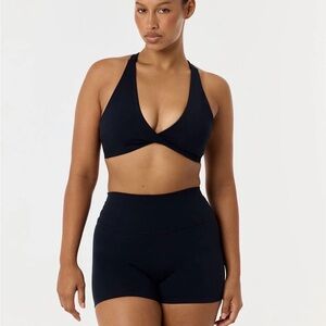 CSB Serenity Sierra Crop Black Sports Bra
